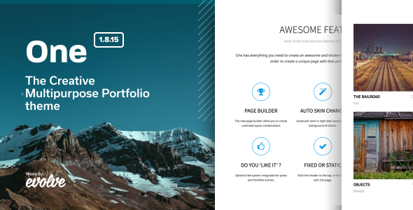 One 2.1 - The Creative Multipurpose Portfolio theme