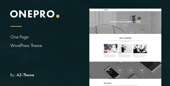 OnePro 2.3 - Responsive Onepage WordPress Theme
