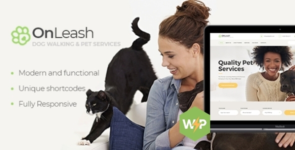 OnLeash 1.5.5 - Dog Walking & Pet Veterinary WordPress Theme