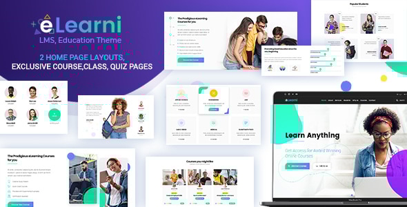 Online Learning & Education LMS WP Theme 3.3 - eLearni