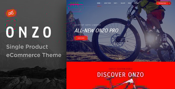 Onzo 2.6 - Single Product & Bike Shop eCommerce WordPress Theme