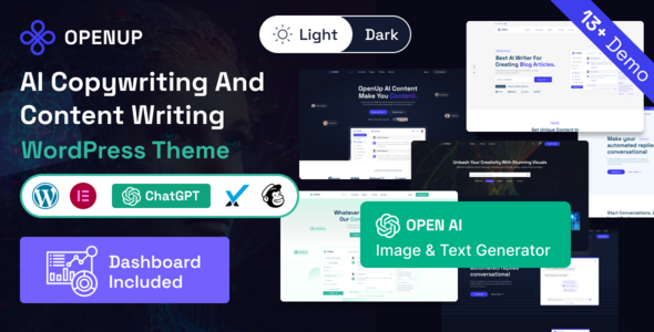 Openup 1.1.0 - AI Content Writer &  AI Application WordPress Theme