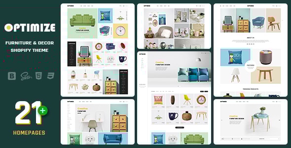 Optimize 2.0 - Minimalist Shopify Theme For Furniture Home Decor Interior & Gift Shop