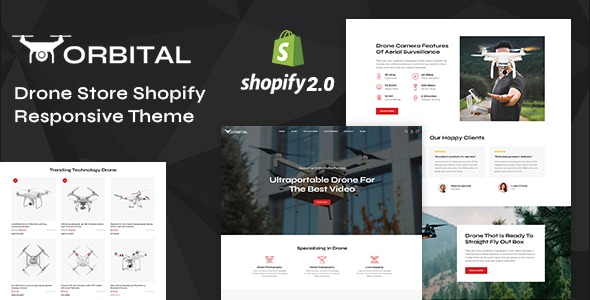 Orbital - Drones Single Product Shopify 2.0 Responsive Theme