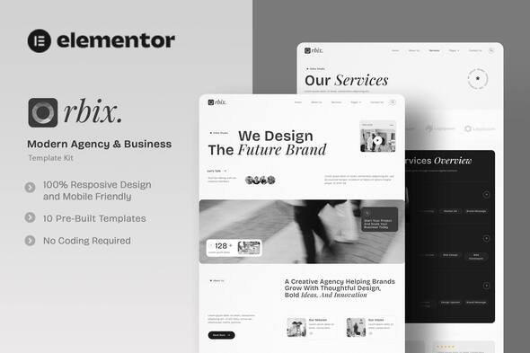 Orbix - Modern Agency & Business Elementor Template Kit