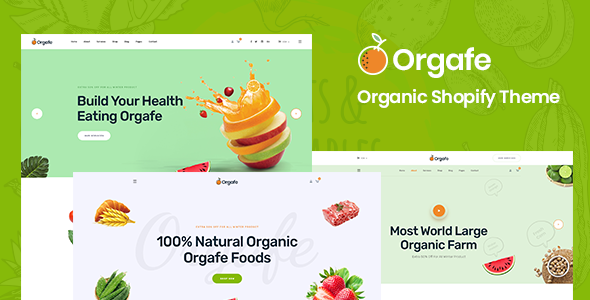 Orgafe 1.0.1 - Organic Food Shopify Template