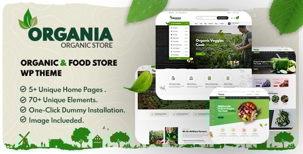 Organia 2.0 - Organic Food Store WordPress Theme