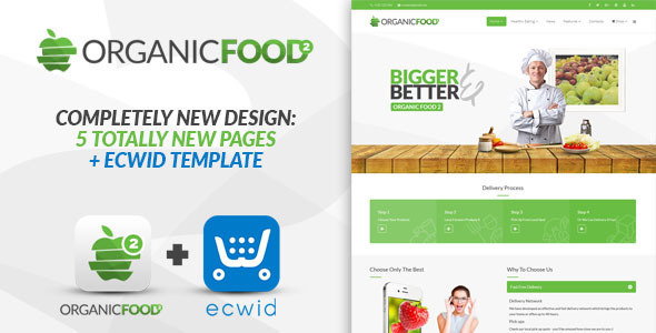 Organic Food 2.1 - Responsive Joomla Template