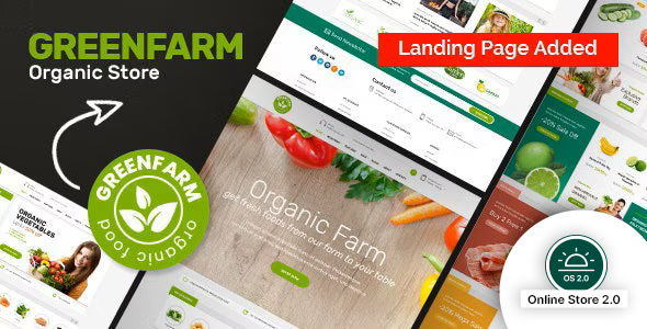 Organic Food Store Shopify eCommerce Theme 3.0 - Greenfarm