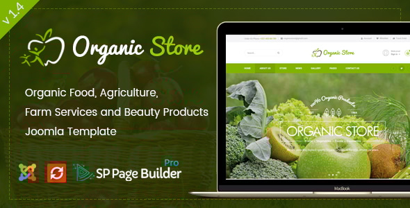 Organic Store 1.7 - Responsive Joomla Ecommerce Template