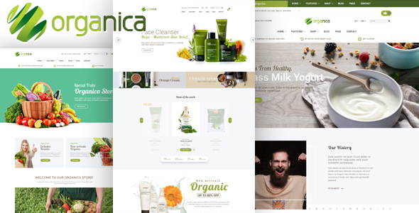 Organica 1.3.2 - Organic Beauty Natural Cosmetics Food Farn and Eco Prestashop 1.6 & 1.7 Theme