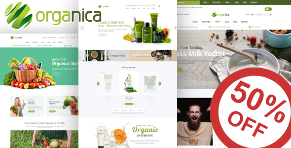 Organica 1.6.1 - Organic Beauty Natural Cosmetics Food Farn and Eco WordPress Theme