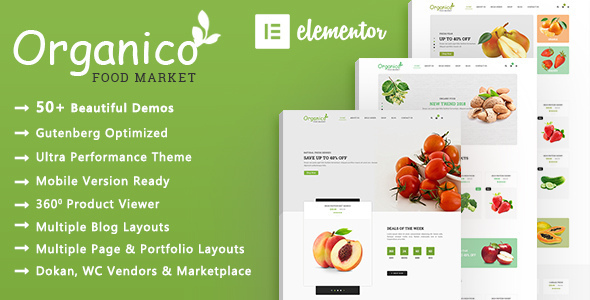 Organico 6.8.2 - Organic Food WooCommerce WordPress Theme