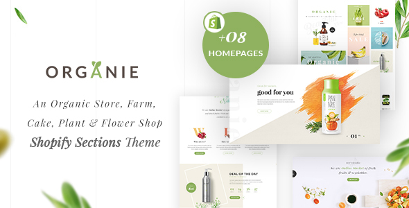 Organie 1.0 - An Organic Store Farm Cake and Flower Shopify Sections Theme