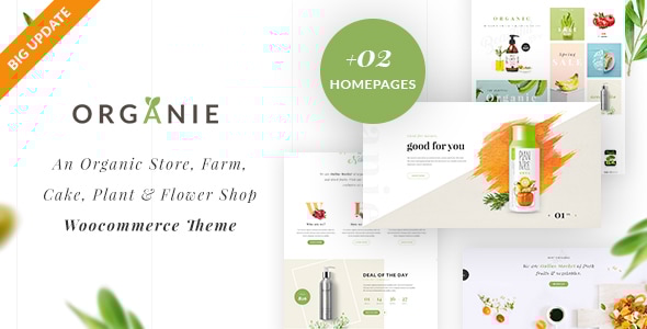 Organie 3.5 - Organic Store & Food WooCommerce Theme