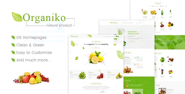 Organiko 3.0.9 - Farm & Food Business WordPress Theme