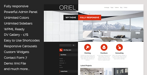 ORIEL 1.8 - Responsive Interior Design WordPress Theme