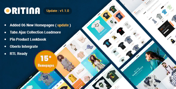 Oritina 1.0.0 - Fashion T Shirt & Accessories Shopify Theme