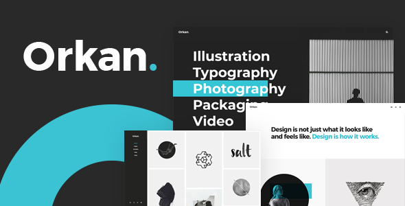 Orkan 1.5 - Artist and Design Agency Portfolio WordPress Theme
