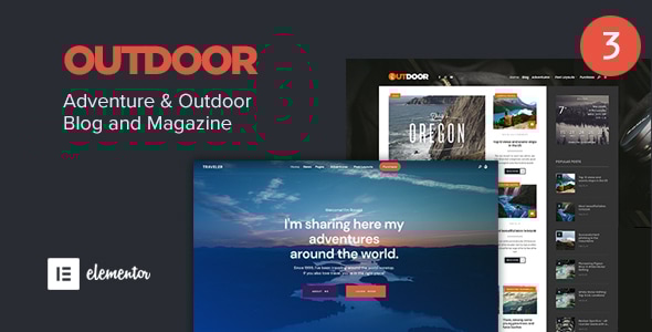 Outdoor 3.5 - Responsive Adventure Blog and Magazine WordPress Theme