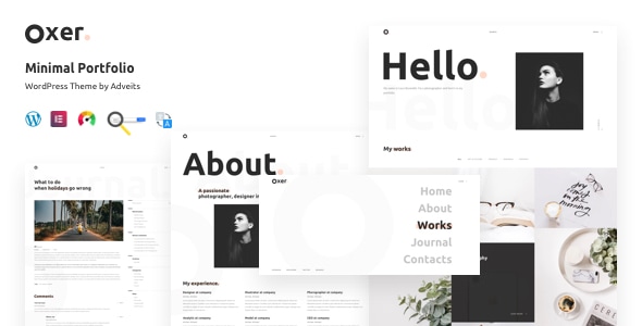 Oxer 5.6 - Minimal Portfolio WordPress Theme