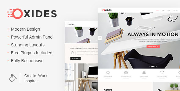 Oxides 2.2 - Creative Studio WordPress Theme for Companies and Entrepreneurs