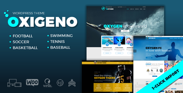 Oxigeno 6 - Sports Club & Team WordPress Theme