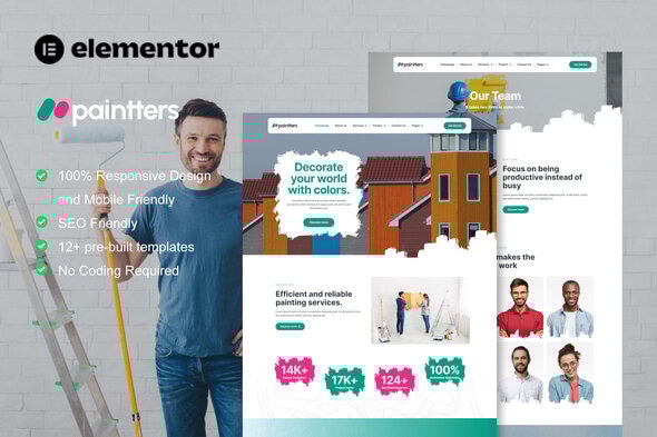Paintters - Painting Service Elementor Template Kit