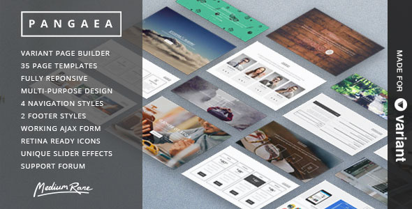 Pangaea  Multi-Purpose Template with Page Builder