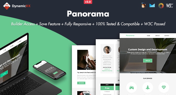 Panorama 2.0 - Responsive Email  Online Builder