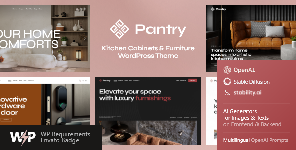 Pantry 1.4 - Kitchen Cabinets & Furniture WordPress Theme