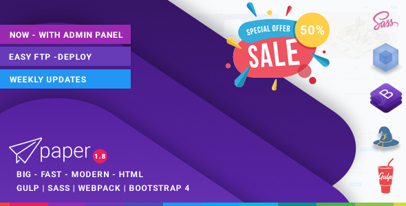 Paper 1.8.0 - Multipurpose  Business  CV  Knowledge base  Startup  Events  Charity  Shop  Portfolio