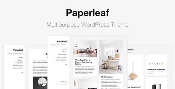 Paperleaf 300.0 - Multipurpose Minimal WordPress Theme