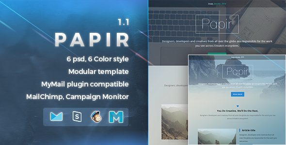Papir 1.1 - Responsive Email Template