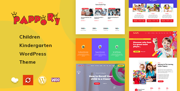 Pappory 3.0 - Children Kindergarten WordPress Theme
