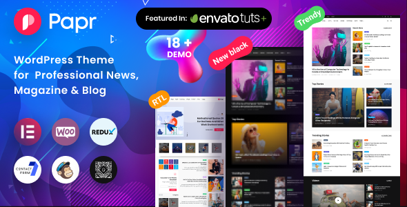 Papr 24 - Newspaper News WordPress