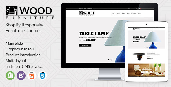 Parallax Shopify Theme 1.0 - Wood Furniture Decoration