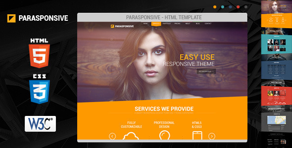 Parasponsive HTML5  CSS3