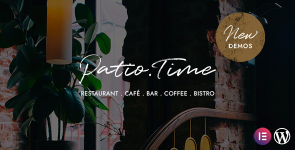 PatioTime 2.1.0 Restaurant WordPress Theme