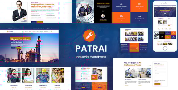 Patrai Industry 2.9 - Industrial WordPress Theme