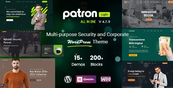 Patron 4.7.3 - Security Company WordPress Theme