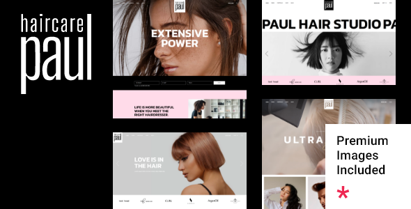 PaulHair 1.1 - Hair Salon and Hairdresser WordPress Theme