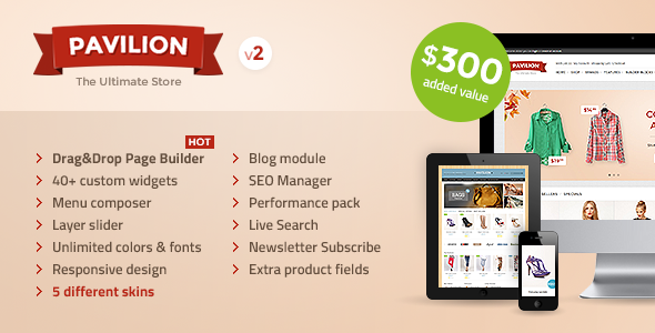 Pavilion 2.3.2 - Responsive OpenCart Theme
