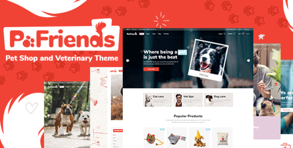 PawFriends 1.6 - Pet Shop and Veterinary WordPress Theme