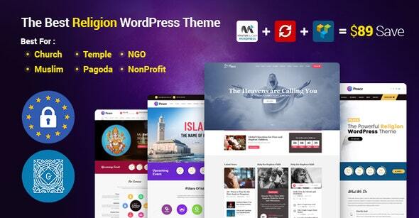 Peace 2.1.7 - Church  Muslims  Temple WordPress Theme