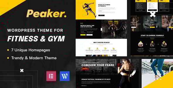 Peaker 3.2 - Fitness & Gym WordPress Theme