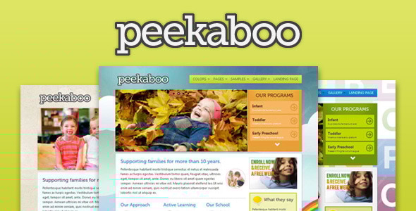 Peekaboo 1.03 - Children Theme HTML Template
