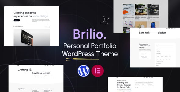 Personal Portfolio WordPress Theme - Brilio