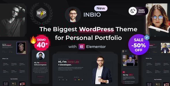 Personal 3.0.6 - Portfolio WordPress Theme  Inbio