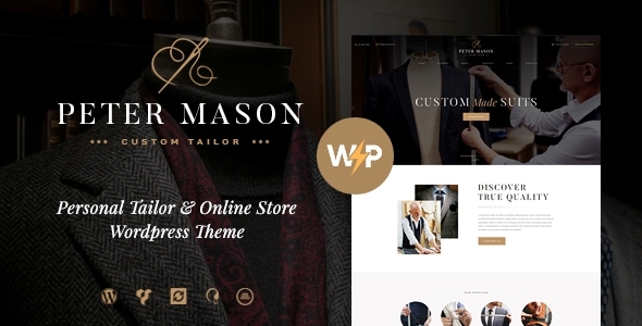 Peter 1.4.5 - Mason  Custom Tailoring and Clothing Store WordPress Theme